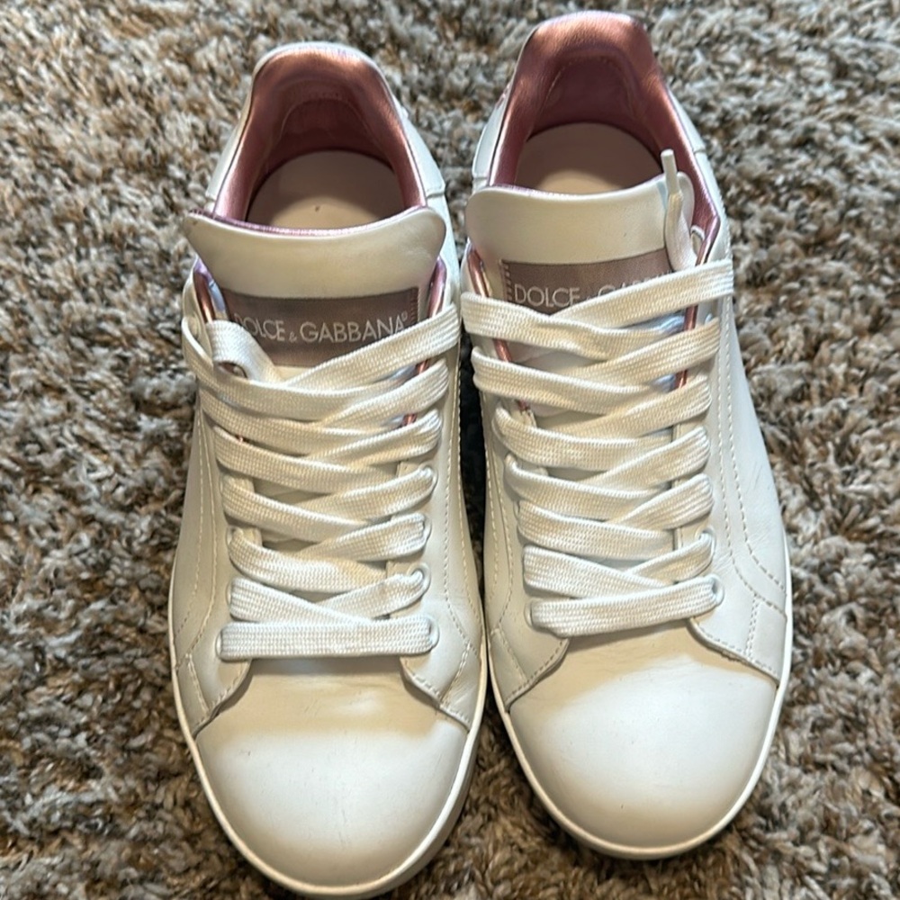 Dolce Gabbana Calfskin nappa Portofino sneakers